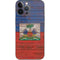 Haiti Flag Dark Wood iPhone 13 Pro Max Skin